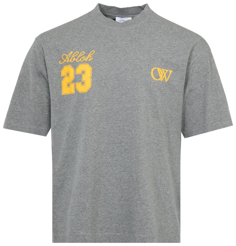 Off White 23 Skate Short Sleeve Tee Melange GreyGold