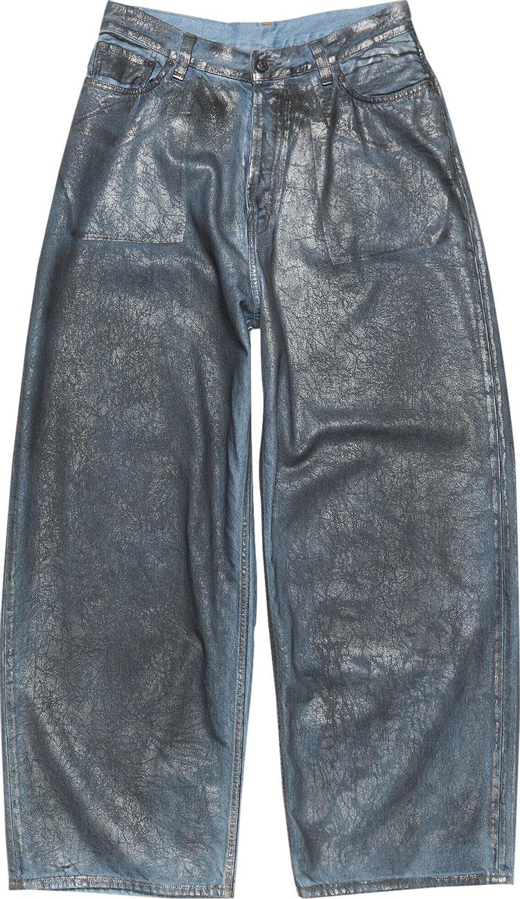 Acne Studios Metallic Jeans 'Silver/Blue'