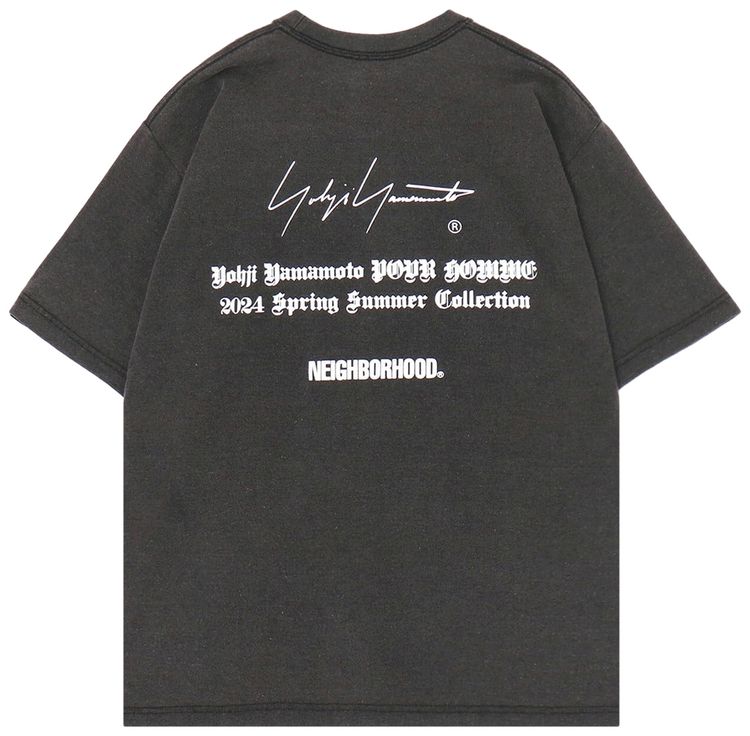 Yohji Yamamoto Pour Homme x Neighborhood PT Short Sleeve T Shirt Grey