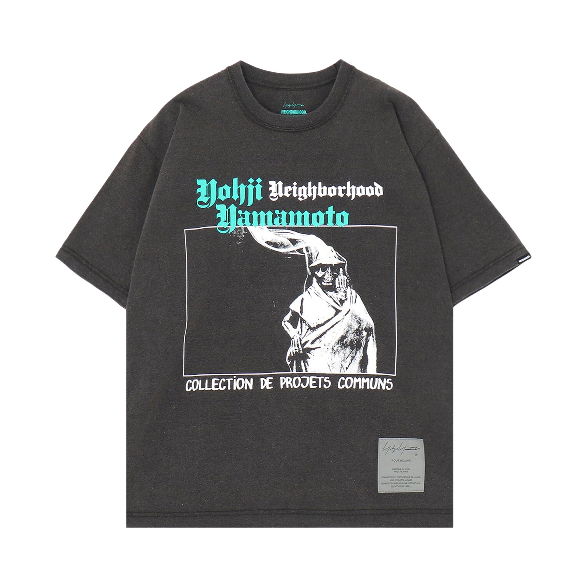 Buy Yohji Yamamoto Pour Homme x Neighborhood PT Short-Sleeve T-Shirt 'Grey'  - HS T81 286 1 | GOAT