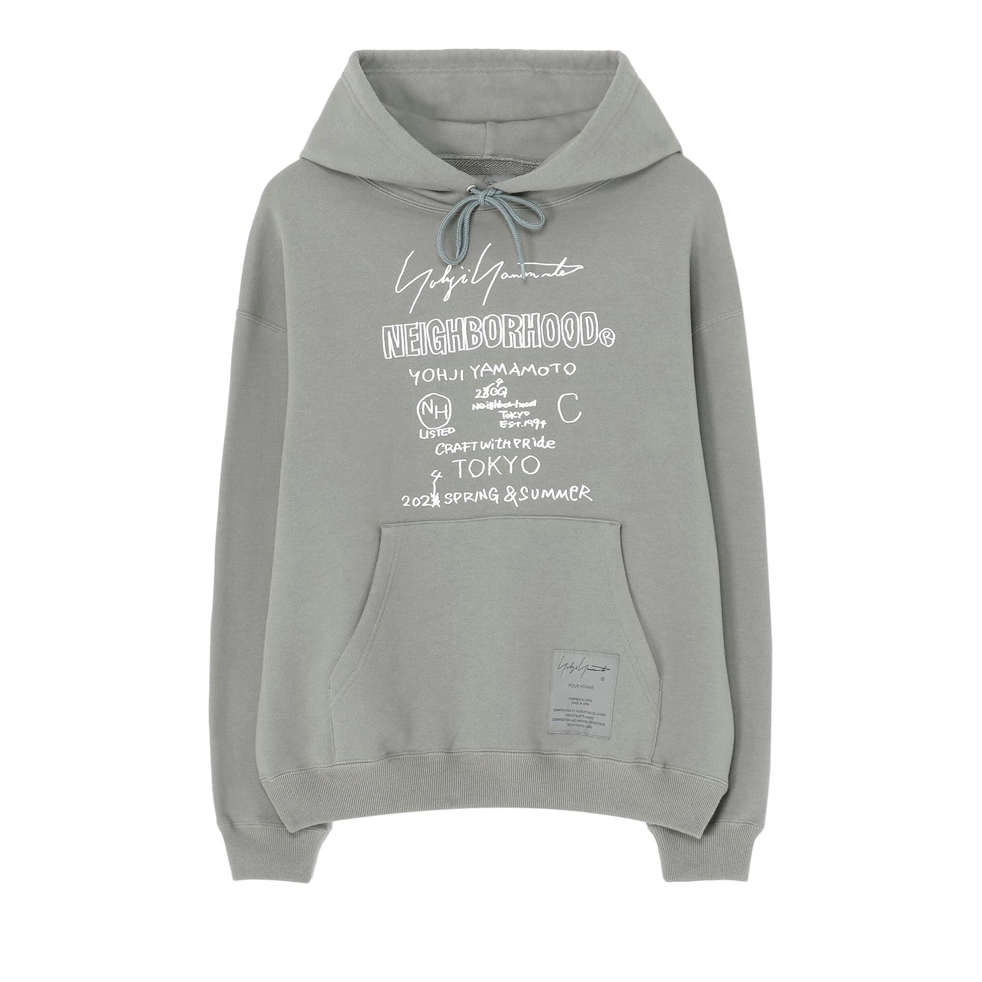Buy Yohji Yamamoto Pour Homme x Neighborhood PT Hoodie 'Grey' - HS T83 288  1 | GOAT
