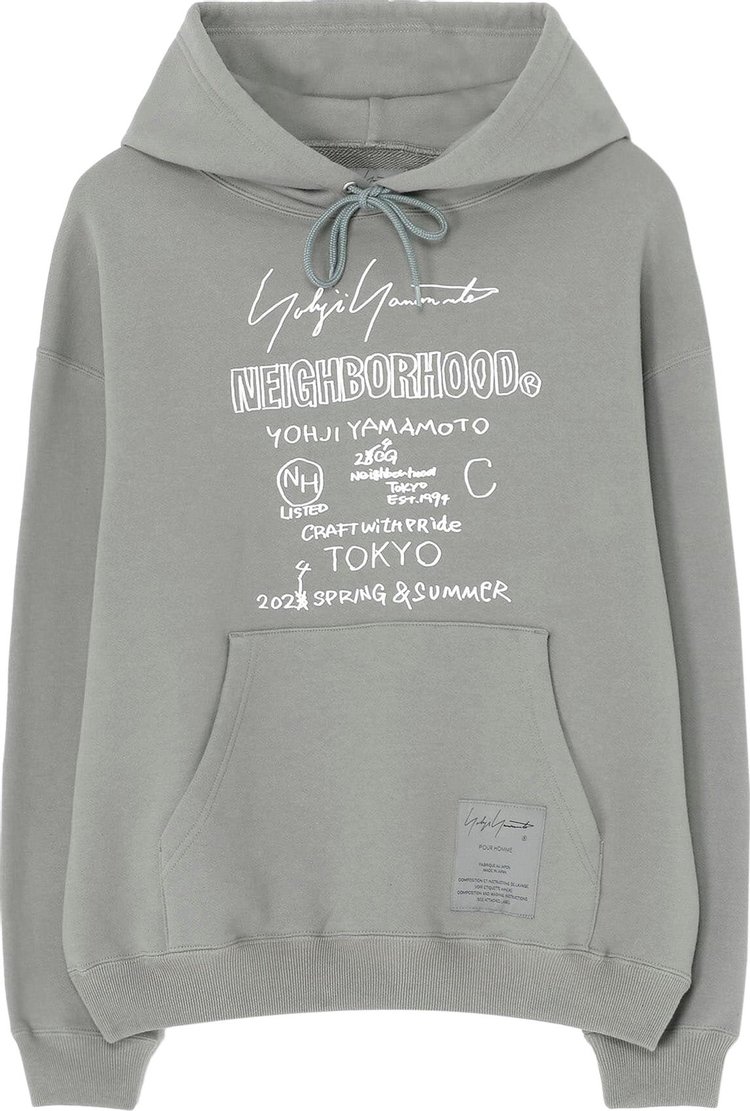 Yohji Yamamoto Pour Homme x Neighborhood PT Hoodie 'Grey'