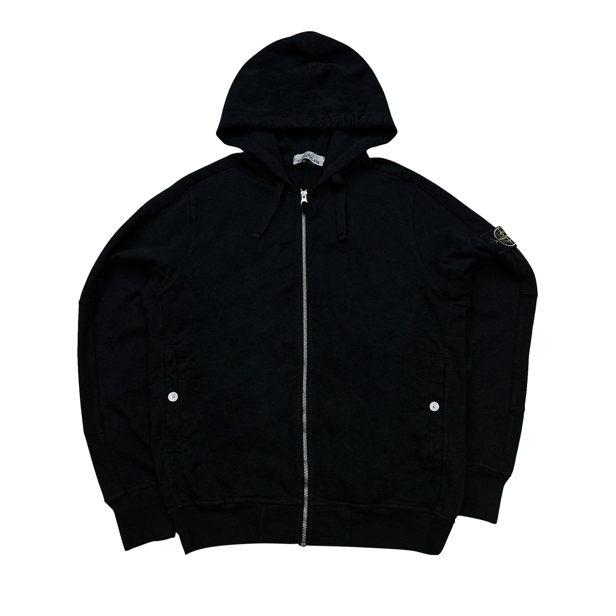 Size xxl Stone Island Garment Dyed Hoodie Black
