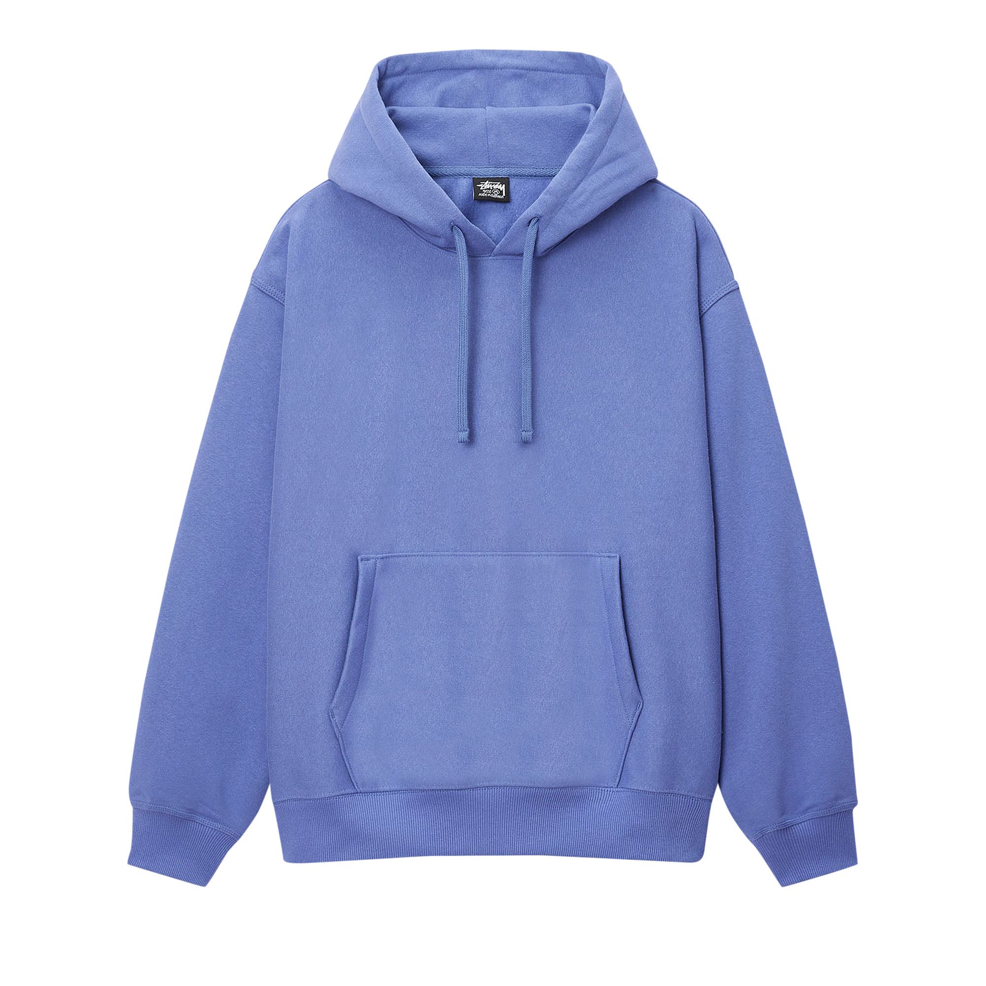 『Stussy』Stu Applique Hoodie★Blue★25SS★ Stüssy: Men's Applique Hoodie (Blue) | DSMNY E-SHOP