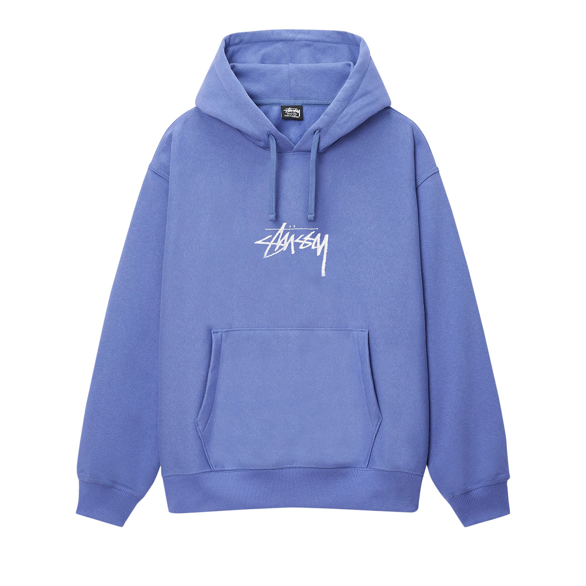 Stussy stock logo applique hoodie online