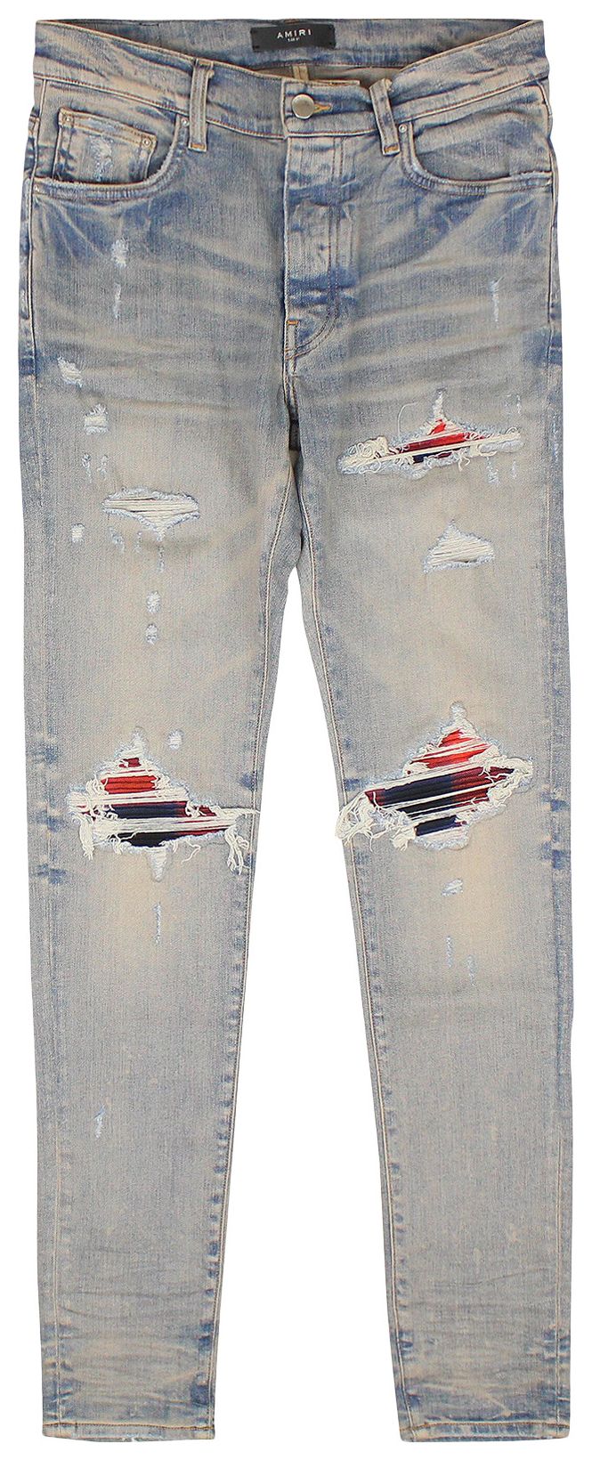 Amiri Plaid MX1 Jean Clay IndigoRed