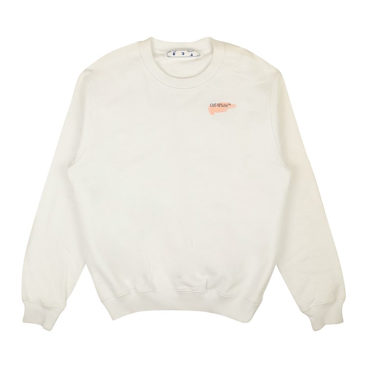 Off-White Painted Arrow Sweatshirt 'White/Pink'