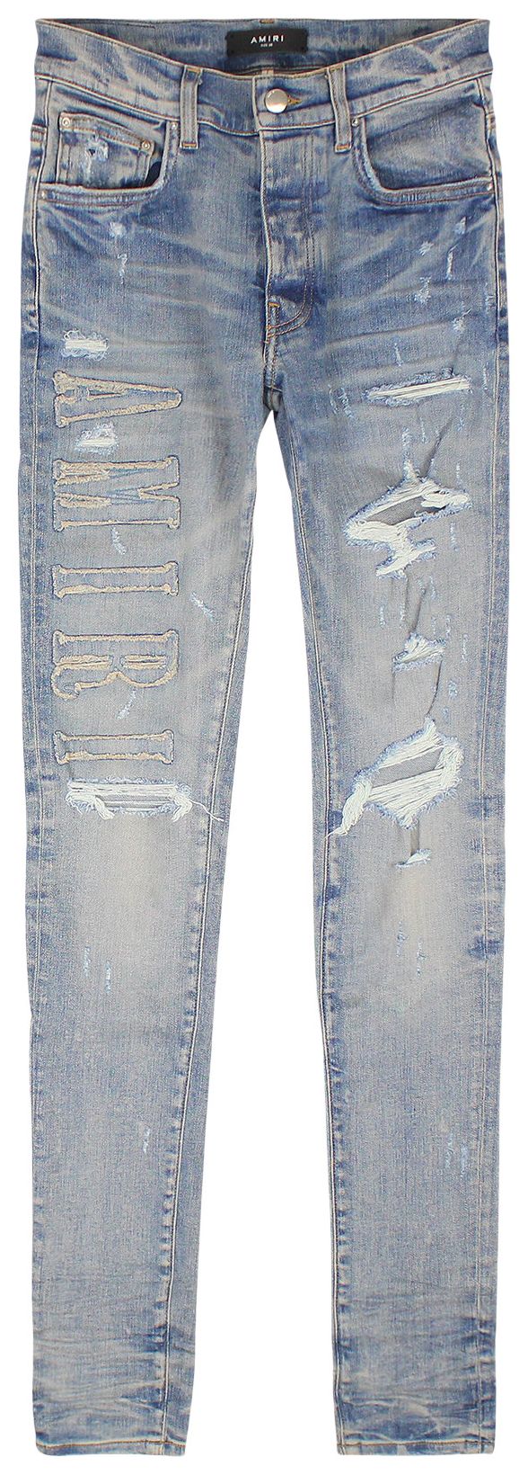 Amiri Denim Logo Applique Jean ClayIndigo