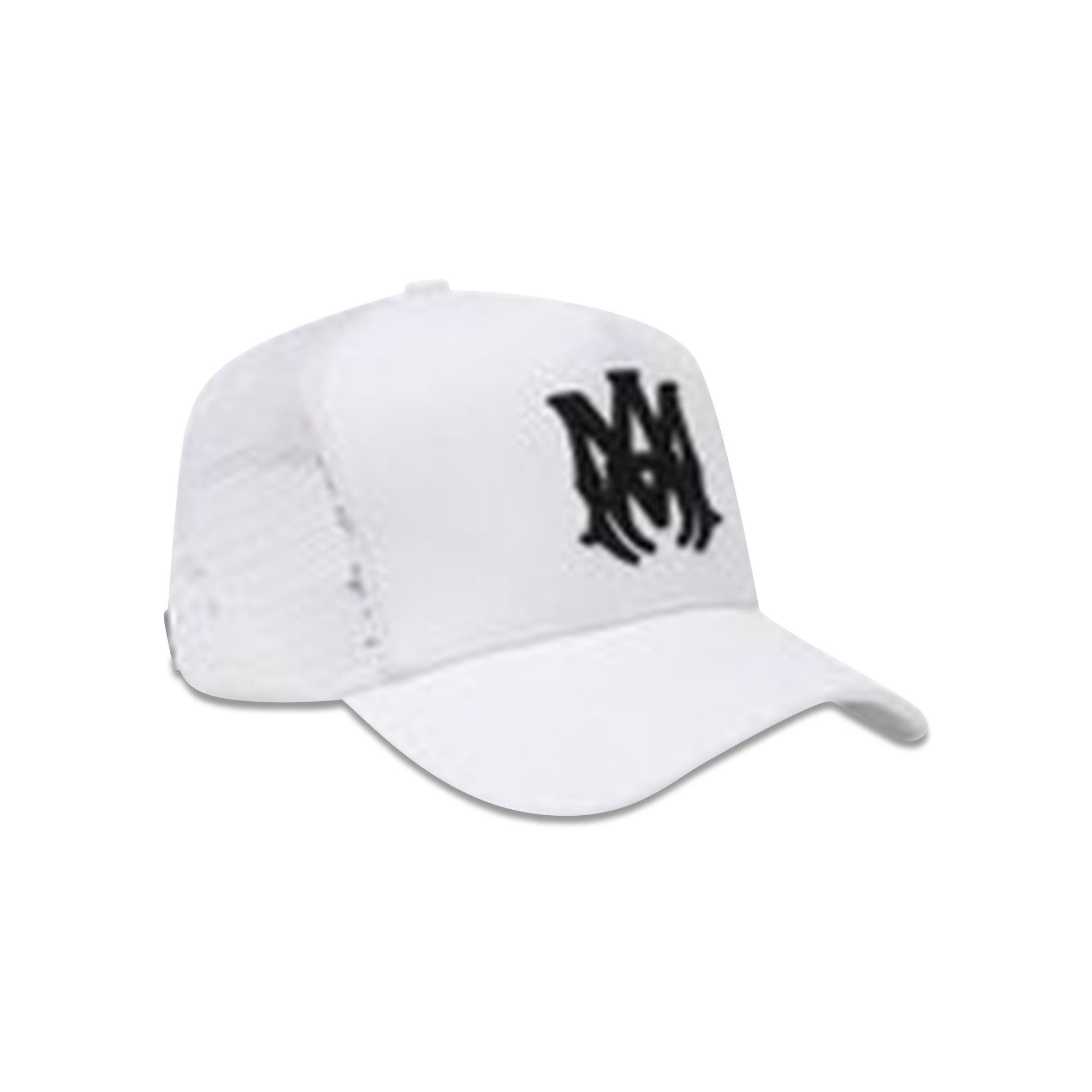Buy Amiri Logo Trucker Hat 'White/Black' - MAH009 111 WHIT