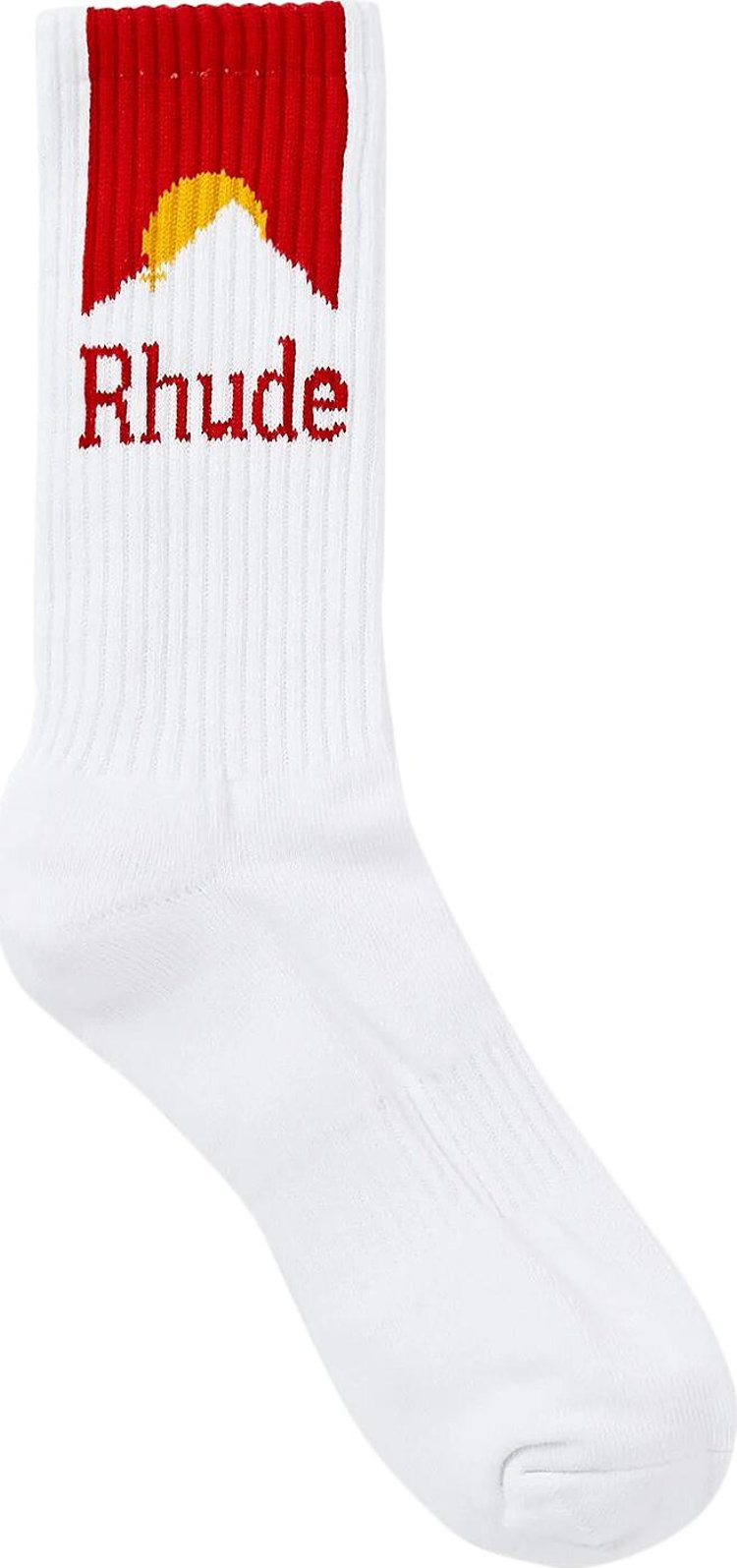 Rhude Moonlight Sock 'White/Red/Yellow'