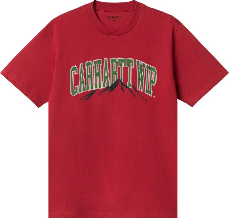 Carhartt WIP Short-Sleeve Mountain College T-Shirt 'Cherry'