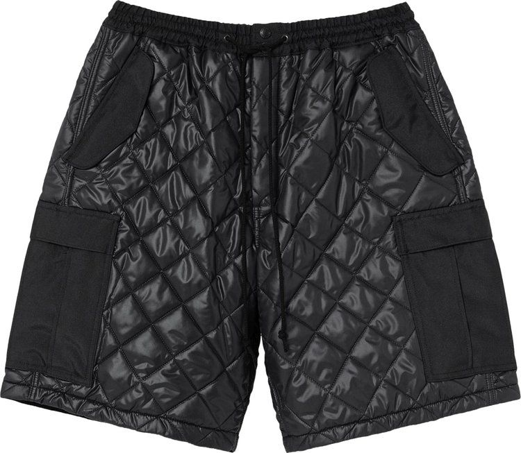 Junya Watanabe MAN Polyester Ripstop Quilted Shorts 'Black'