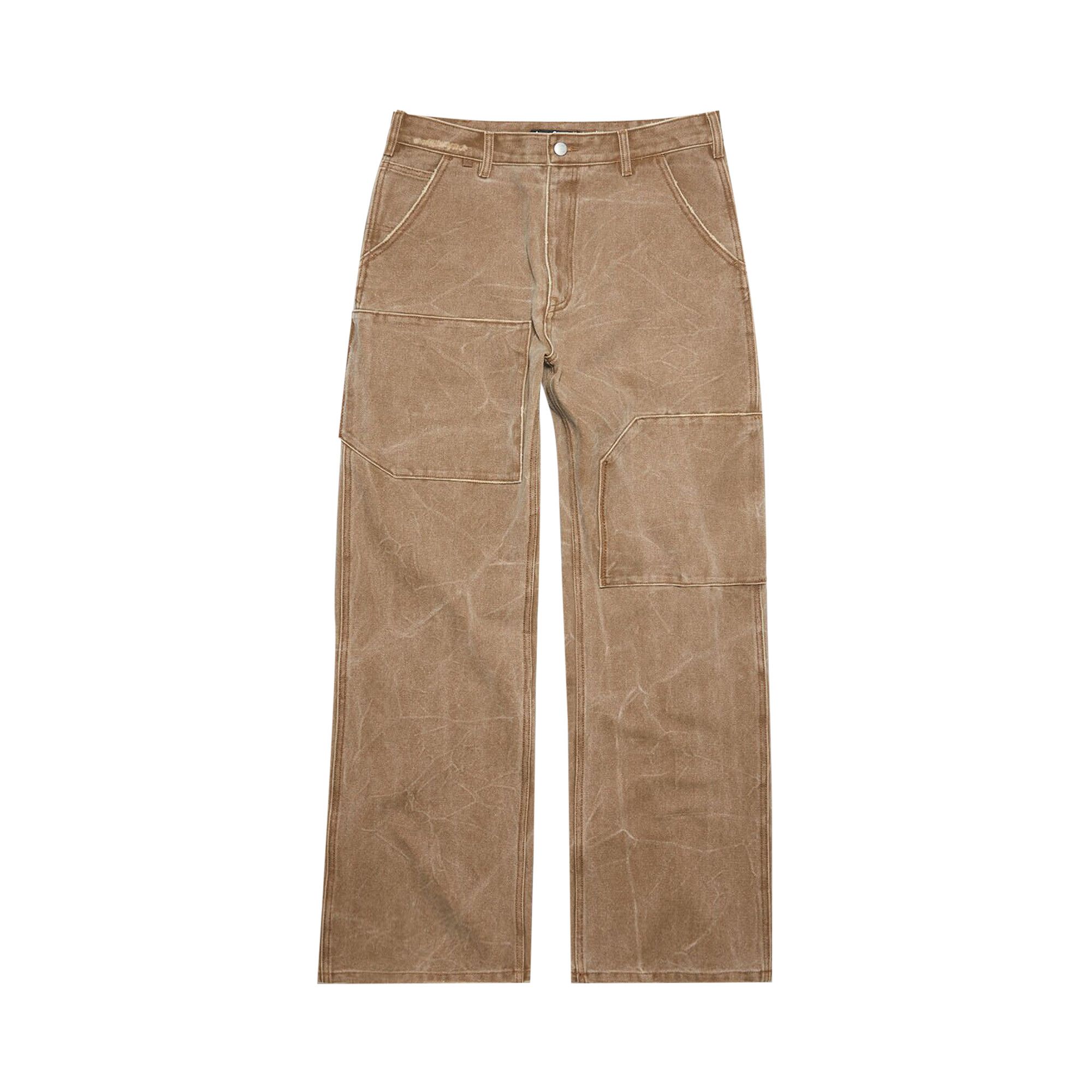 Buy Acne Studios Patch Canvas Trousers 'Toffee Brown' - CK0101