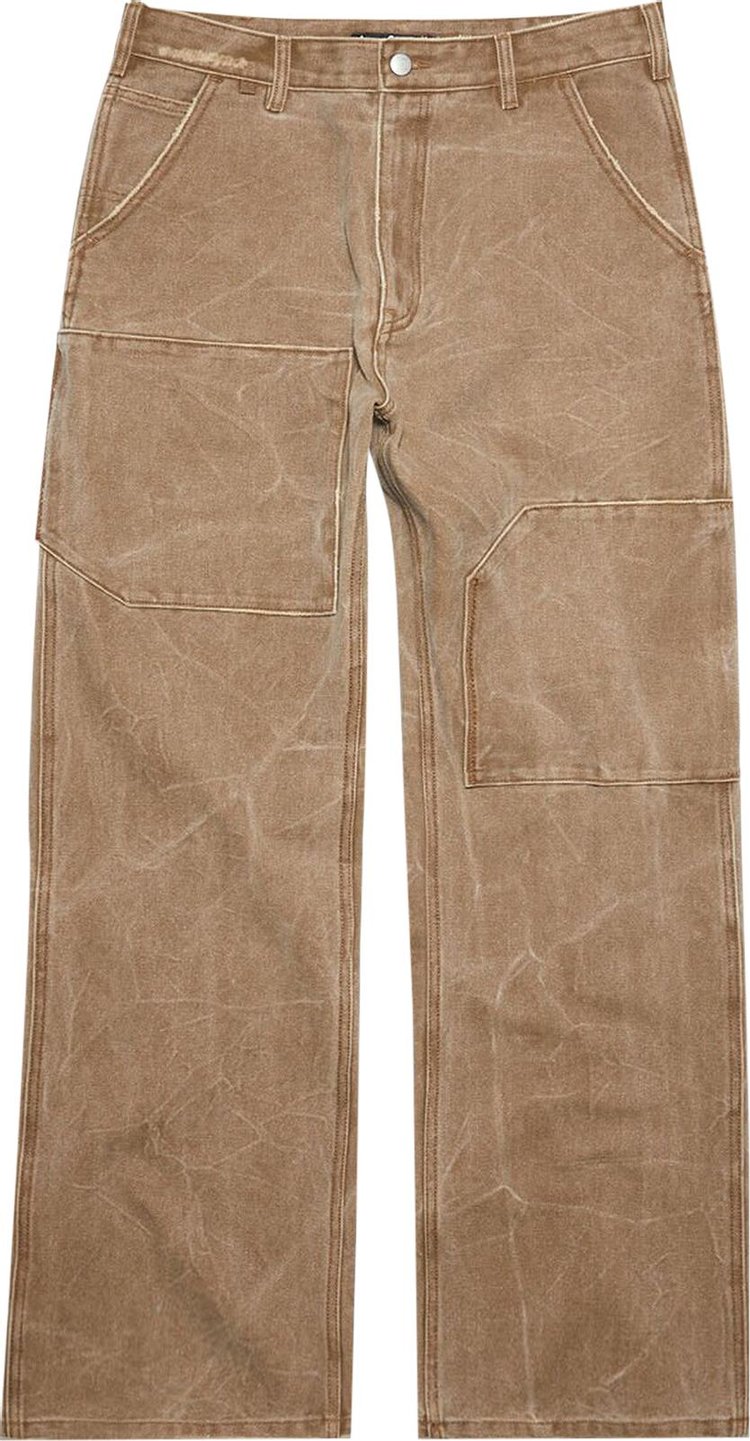 Acne Studios Patch Canvas Trousers 'Toffee Brown'
