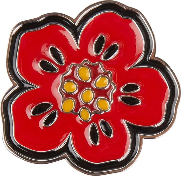 Kenzo Boke Flower Adjustable Ring 'Medium Red'