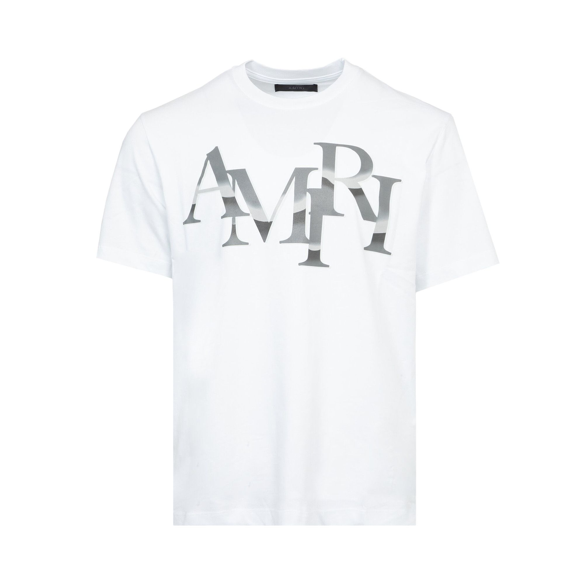Buy Amiri Staggered Chrome Tee 'White' - PS24MJL020 WHIT | GOAT