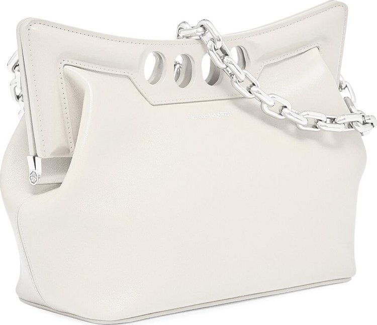 Alexander McQueen The Small Peak Bag Soft Ivory