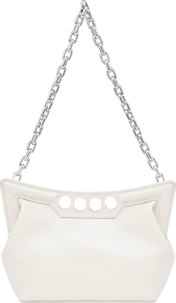 Alexander McQueen The Small Peak Bag Soft Ivory