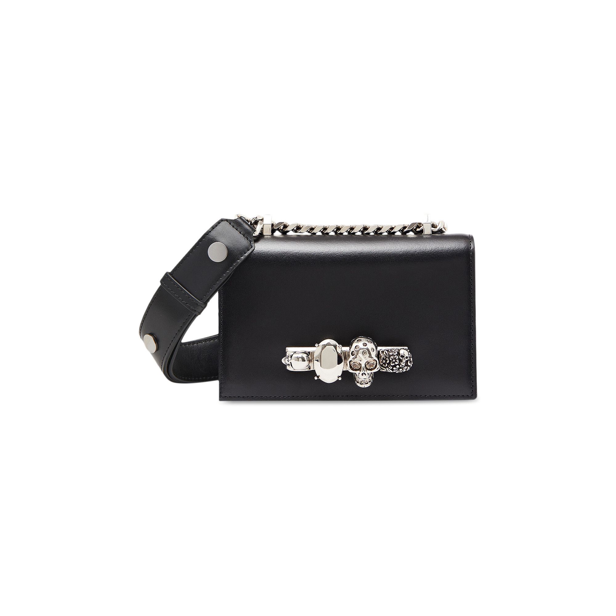 Buy Alexander McQueen The Biker Mini Jewelled Satchel Black 756521 1BLCM 1000 GOAT CA