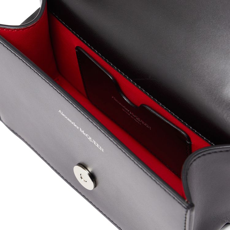Alexander McQueen The Biker Mini Jewelled Satchel Black