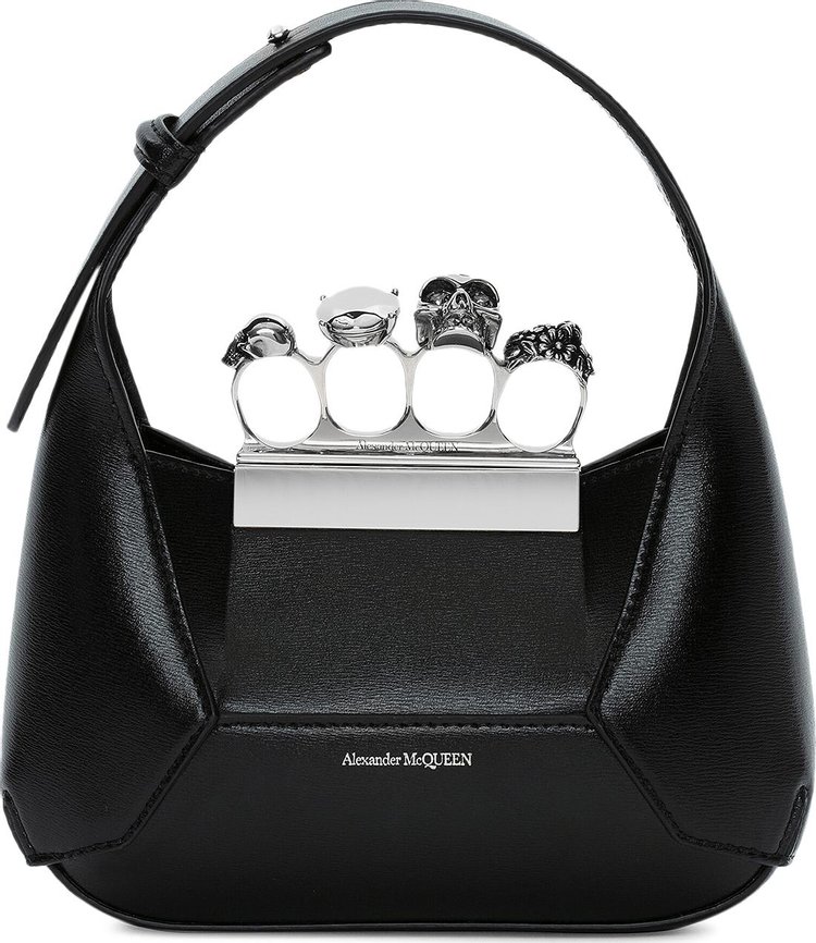 Alexander McQueen The Jewelled Hobo Mini Bag 'Black'