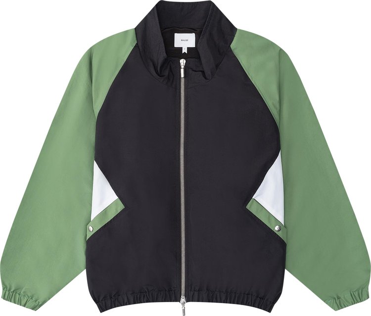 Rhude Color Block Track Jacket 'Black/Green/White'