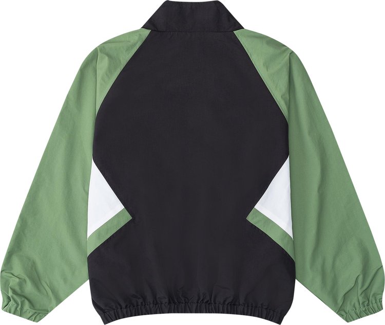 Rhude Color Block Track Jacket BlackGreenWhite