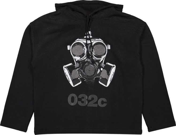 032C Oversized Mask Hoodie 'Black'