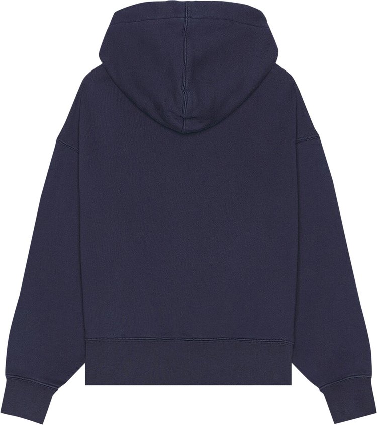 Moncler Genius x Palm Angels Logo Hoodie Dark Blue