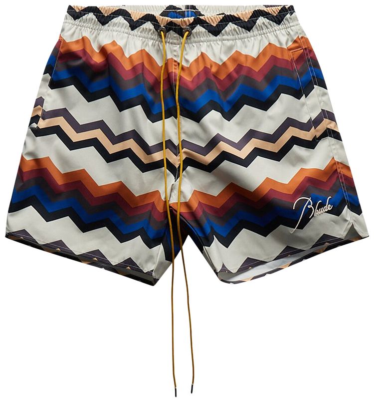 Rhude Zig Zag Swim Short Multicolor