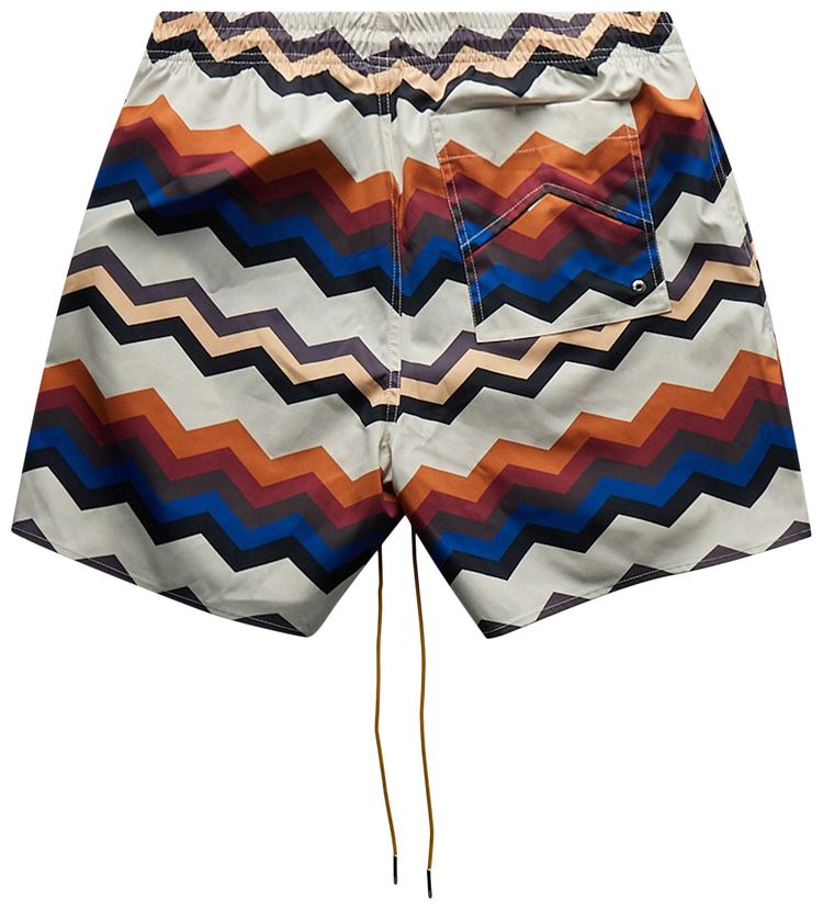 Rhude Zig Zag Swim Short Multicolor
