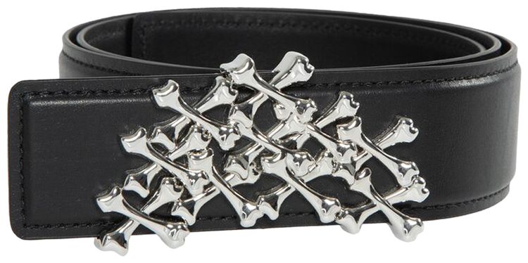 Amiri Bones Belt 'Black/Nickel'