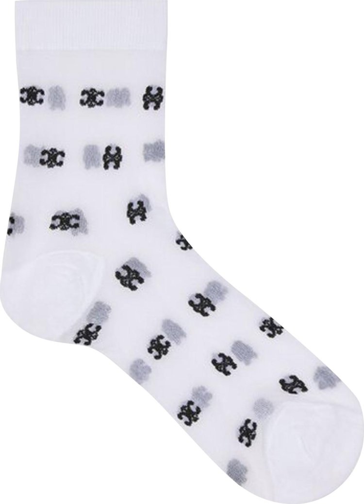 CELINE Monogram Socks Off WhiteBlack