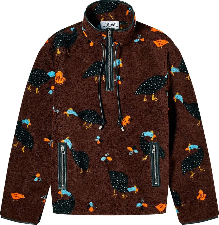 Loewe Anorak 'Chocolate Brown/Multicolor'