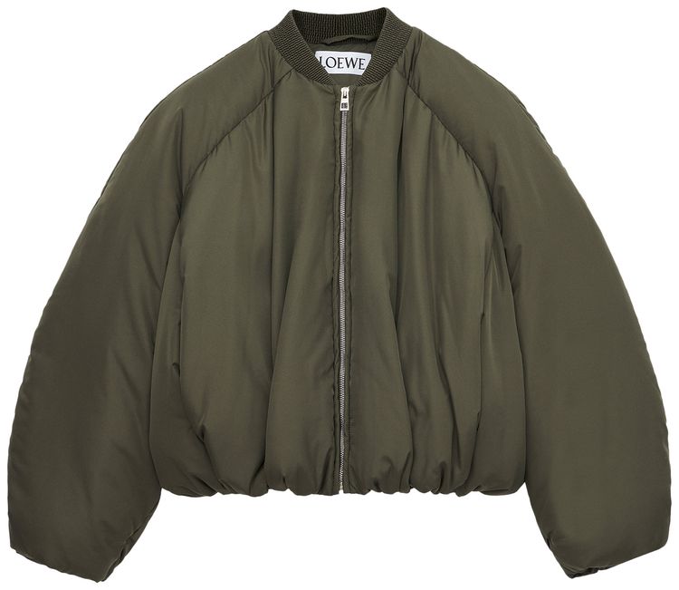 Loewe Padded Bomber Jacket Loden Green