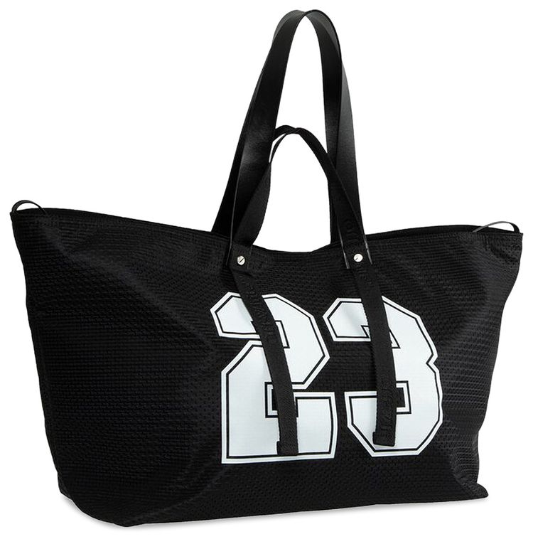 Off White Day Off Mesh Baseball Tote Bag BlackWhite
