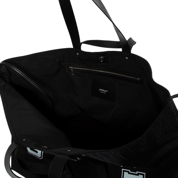 Off White Day Off Mesh Baseball Tote Bag BlackWhite