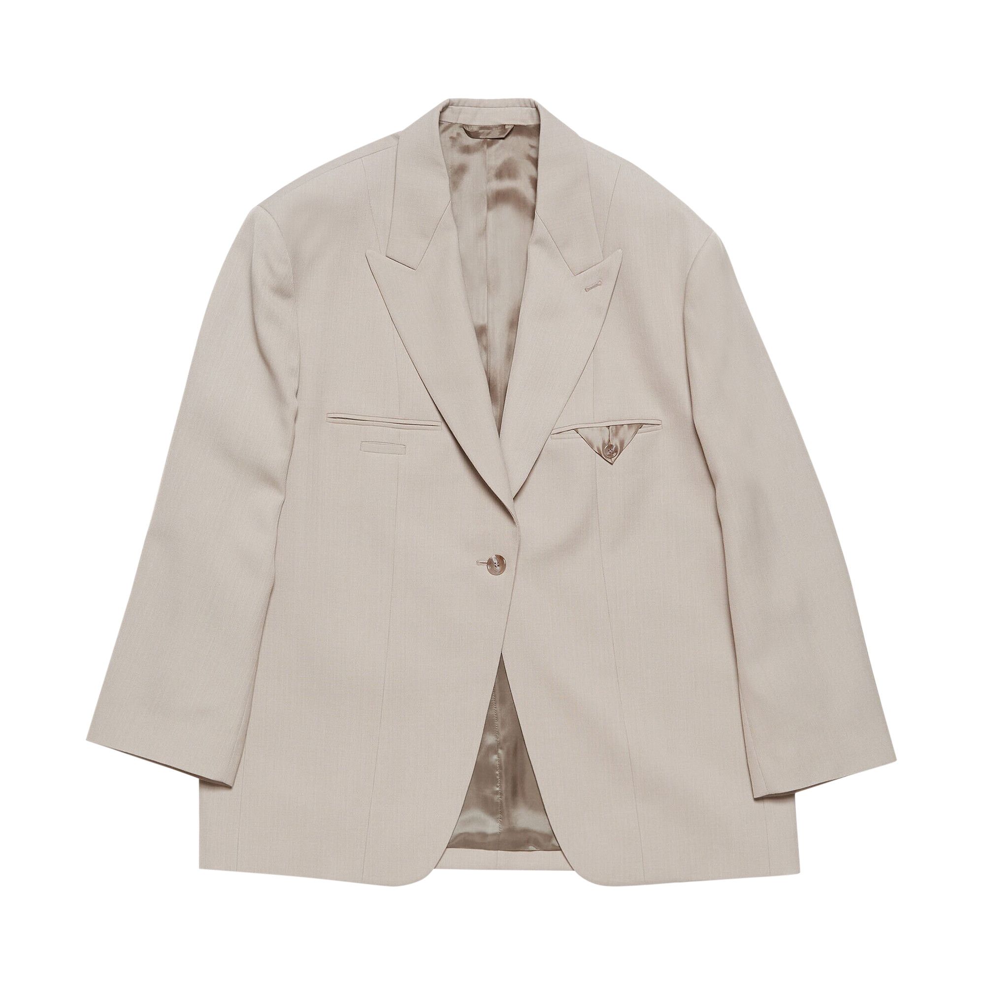 Buy Acne Studios Single Breasted Jacket 'Cold Beige Buy Acne Studios Single Breasted Jacket 'Cold Beige