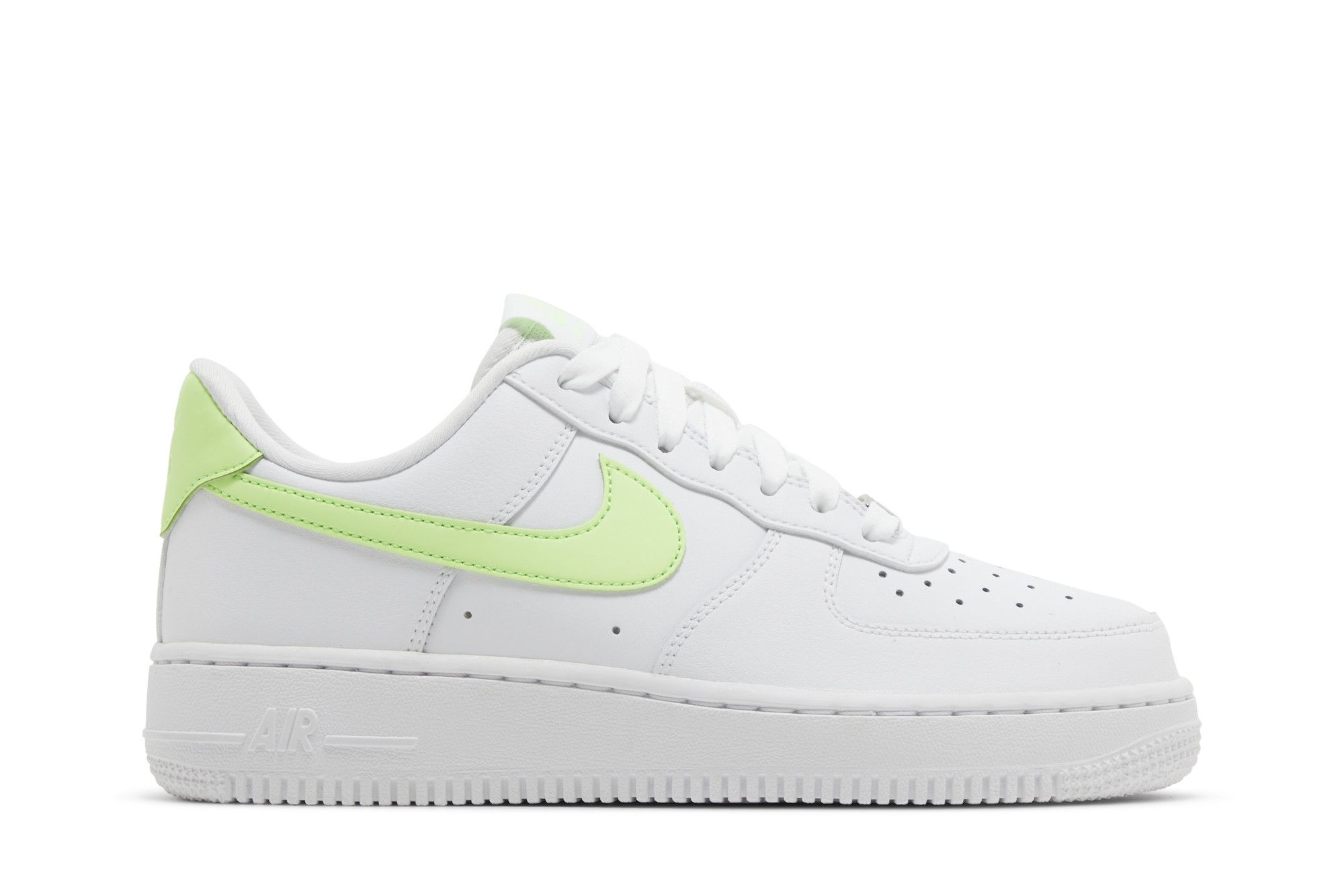 Size 5.0 Wmns Air Force 1 07 White Lime Green