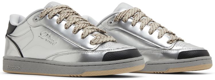 DIME x Reebok Club C Bulc Metallic Silver