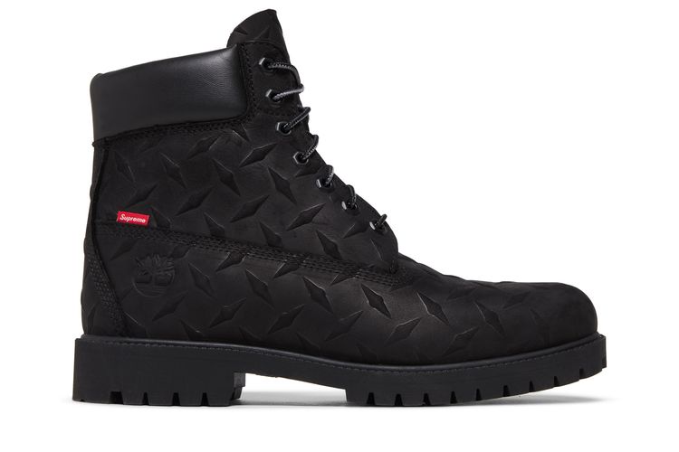 slim premium 6 inch boots black nubuck diamond