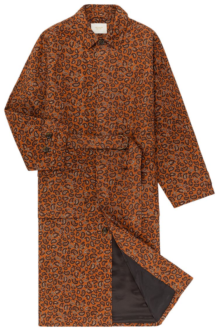 Aime Leon Dore Belted Topcoat Leopard Paisley