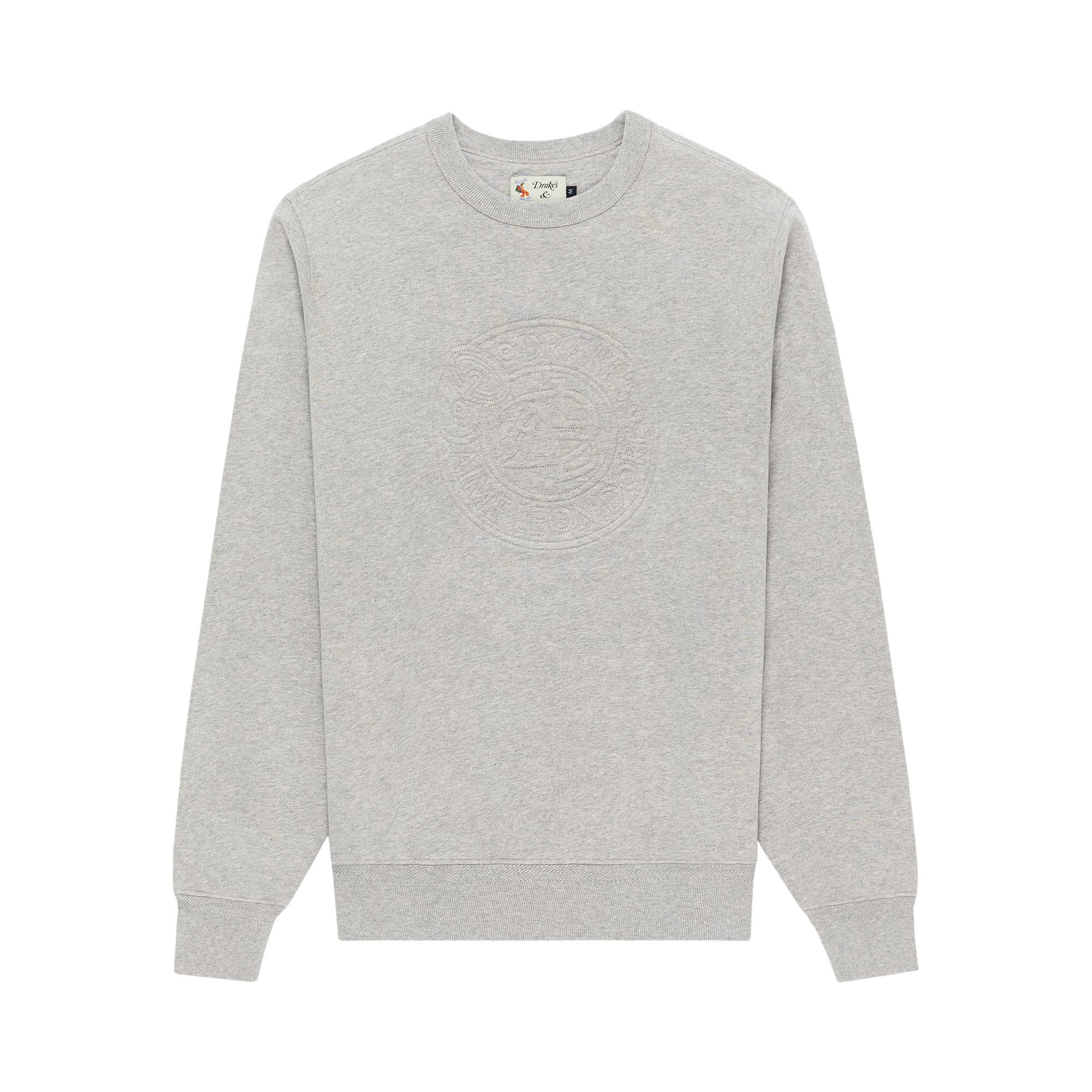 Buy Aimé Leon Dore x Drake's Embossed Crewneck Sweatshirt Buy Aimé Leon Dore x Drake's Embossed Crewneck Sweatshirt