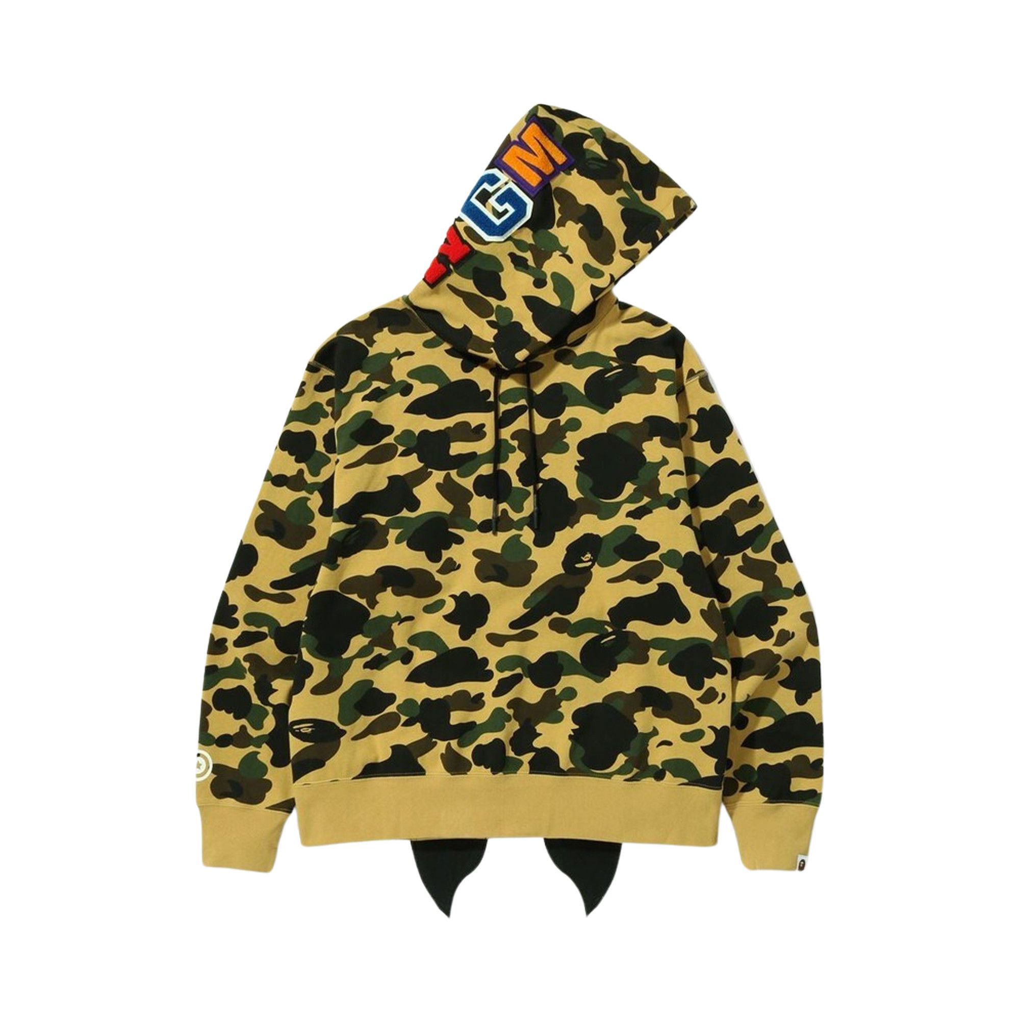 Buy BAPE 1st Camo Shark Relaxed Fit Fullover Hoodie 'Yellow
