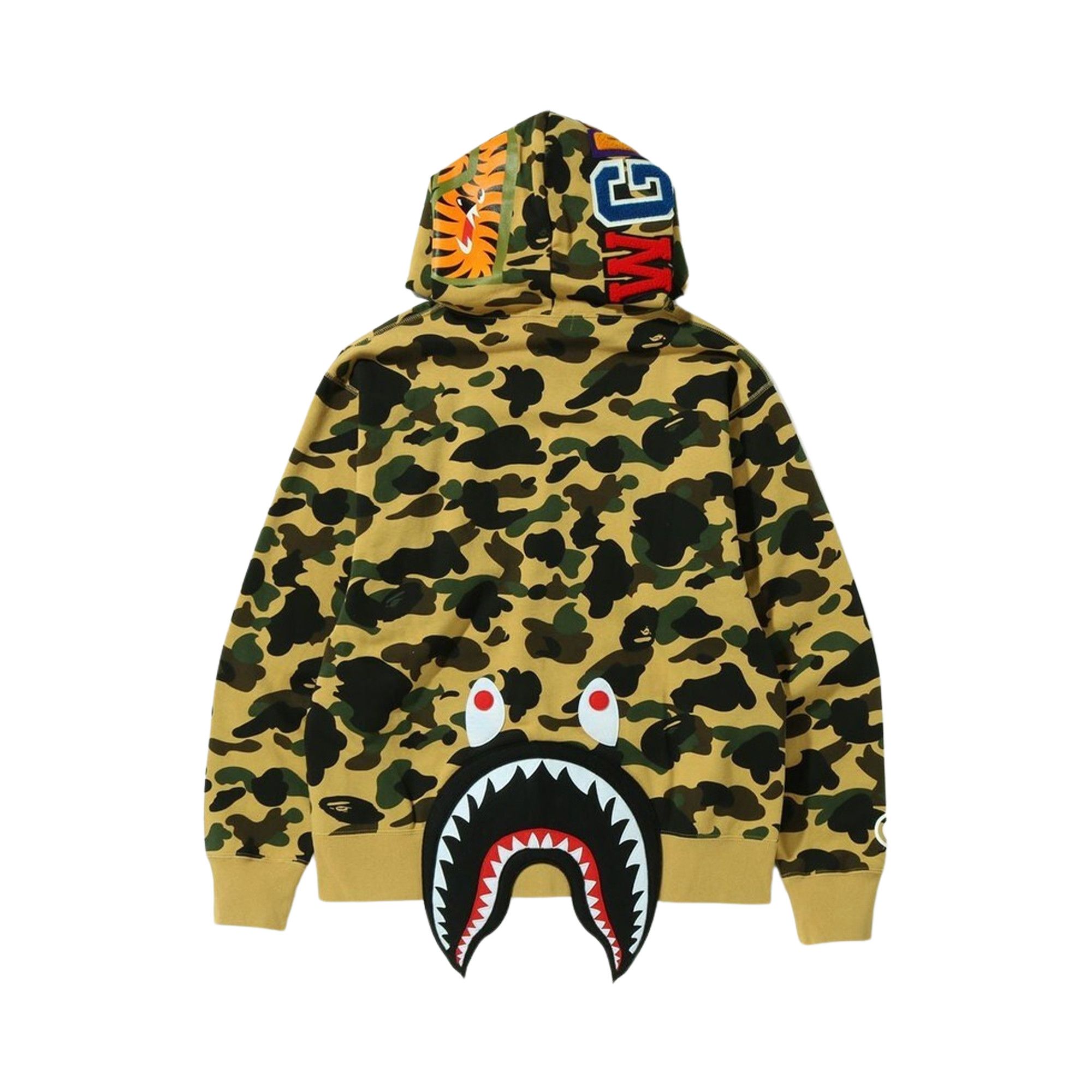 Bape military shark hoodie clearance