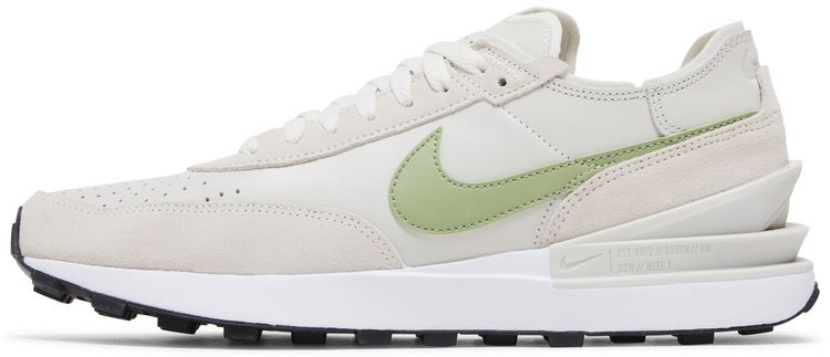 Nike Waffle One Leather Light Bone Oil Green