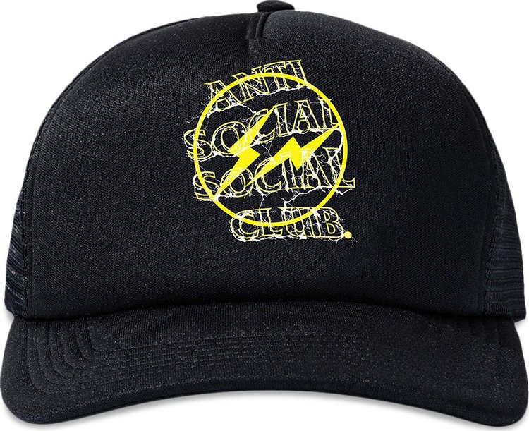 Anti Social Social Club x Fragment Design Bolt Hat 'Black/Yellow'