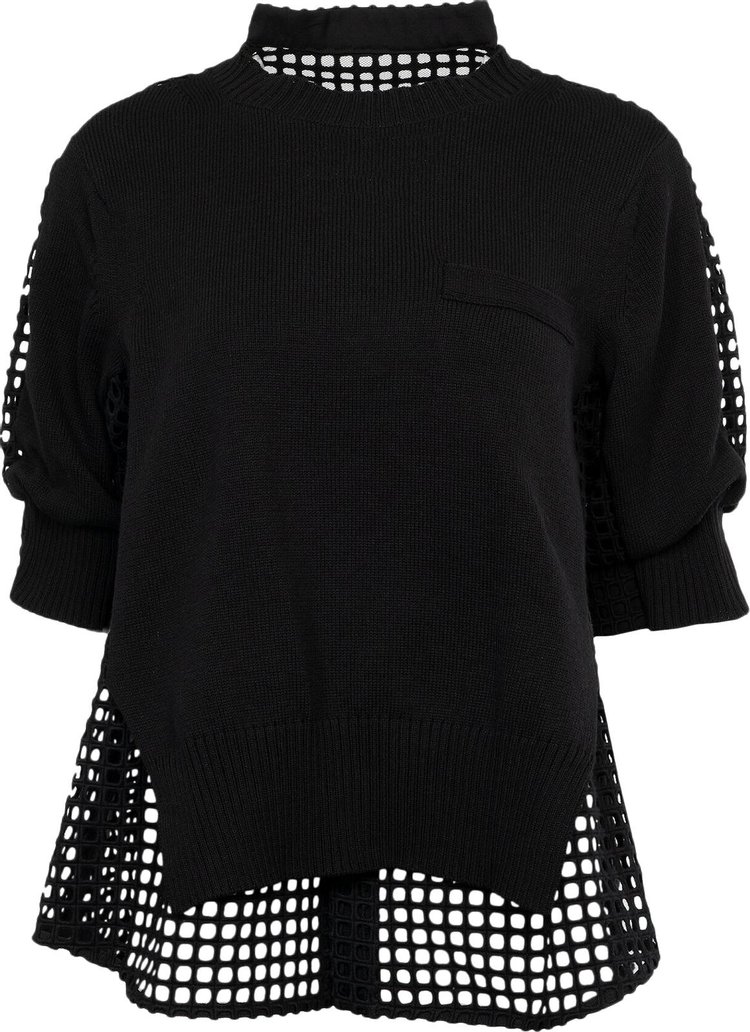 Sacai Knit Pullover 'Black'