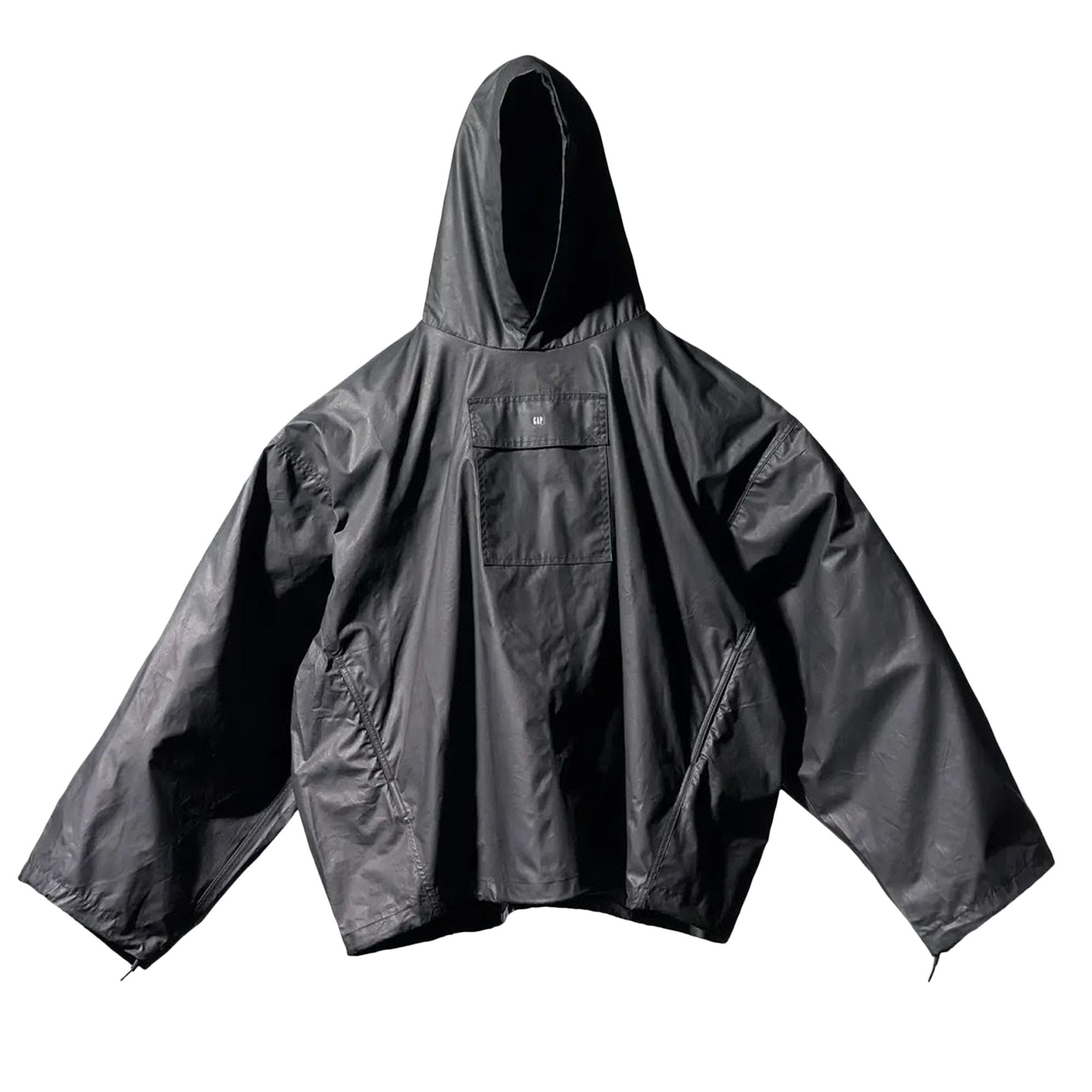 Size xl Yeezy Gap Engineered by Balenciaga Coated Cotton Anorak Black