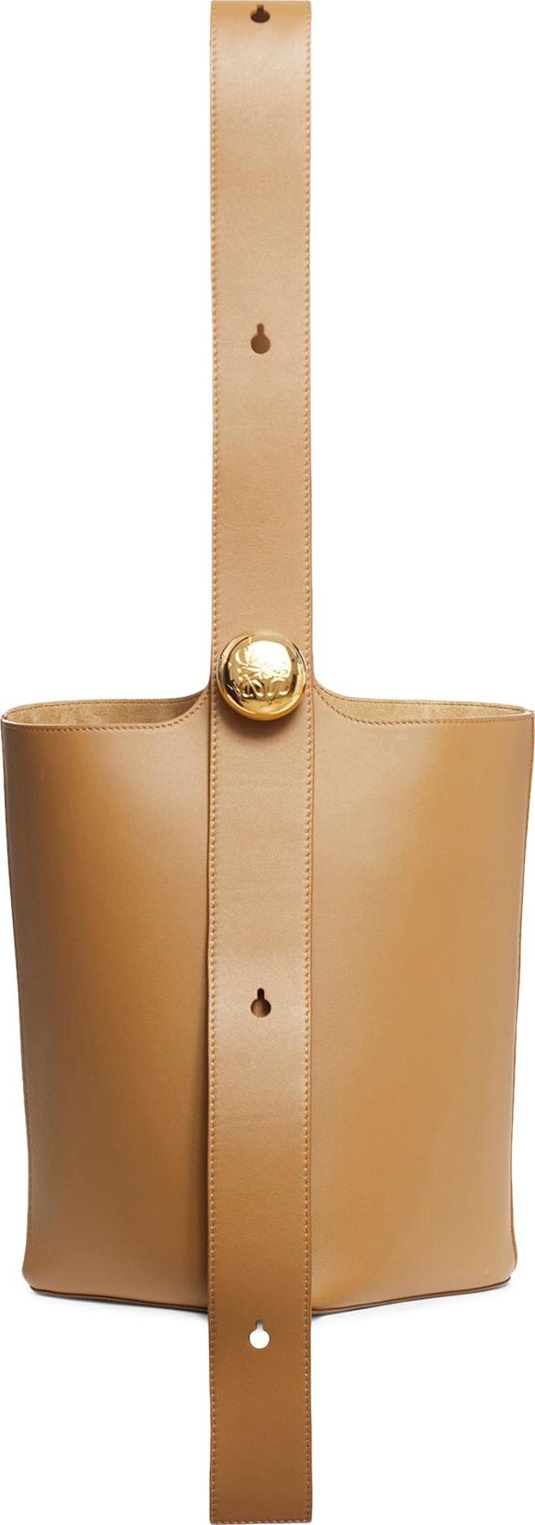 Loewe Medium Pebble Bucket Bag Oak